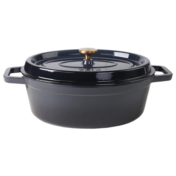 Ovalus emaliuotas ketaus puodas ZY040DGKI, 7,8 l