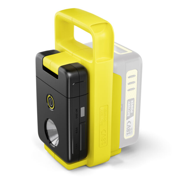 Akumuliatorinis daugiafunkcis šviestuvas su USB 18 V