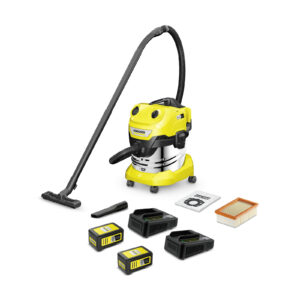 Akumuliatorinis drėgno sauso valymo siurblys WD 4-18 S Dual Battery Set