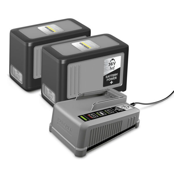 "Komplektas Battery Power+ 36/75", akumuliatorius ir įkroviklis