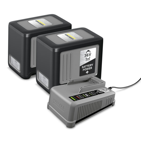 Komplektas "Battery Power+ 36/60", akumuliatorius ir įkroviklis